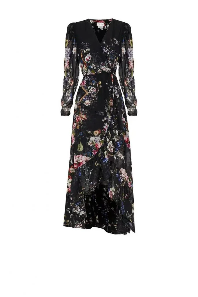 Camilla From The Archives Blouson Wrap Sleeve Dress