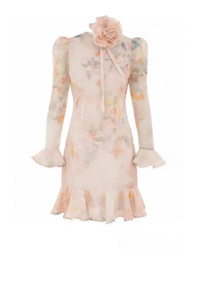 Zimmermann Crush Flower Mini Dress