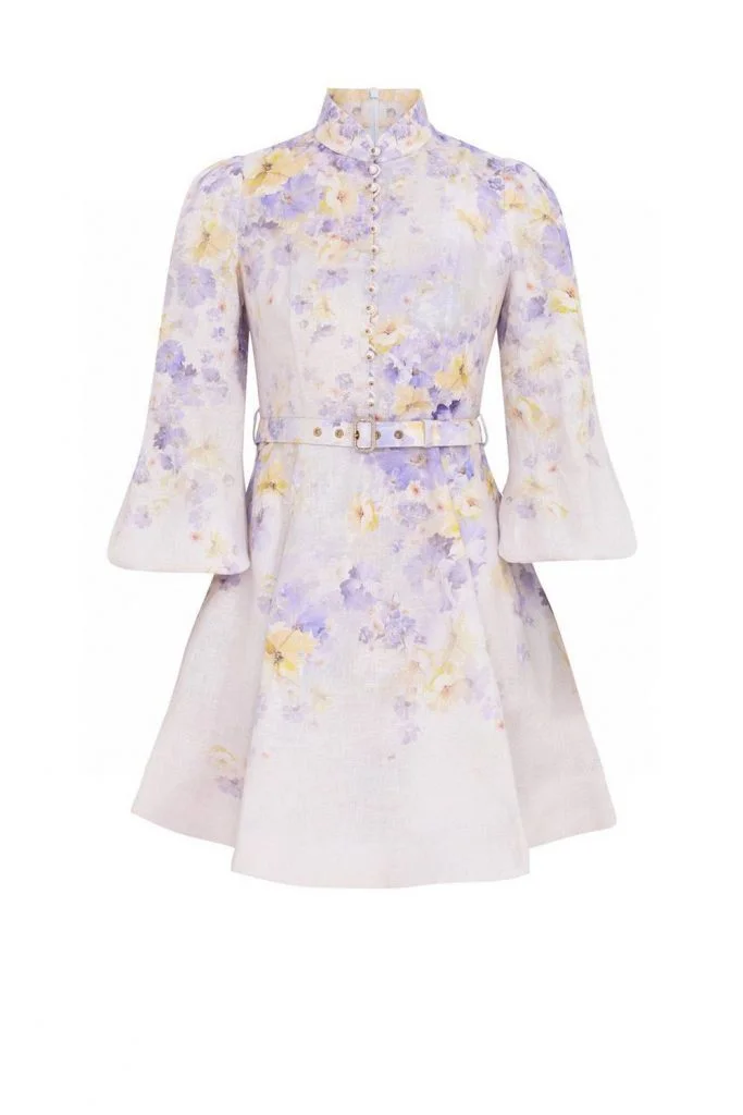 Zimmermann Crush Buttoned Mini Dress