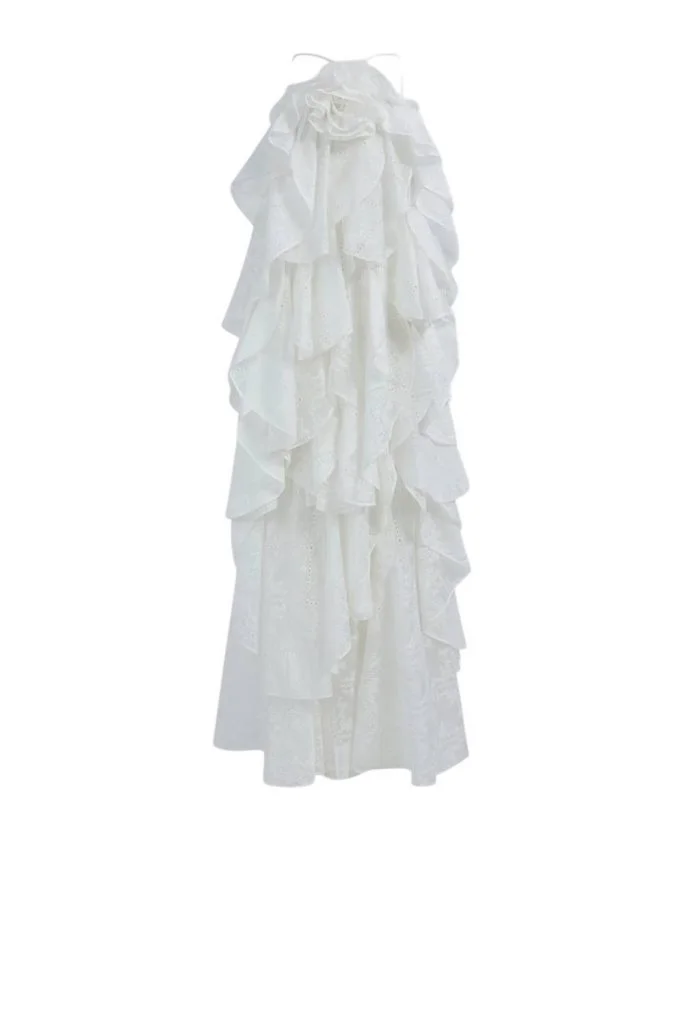 AJE Merritt Embroidered Gown