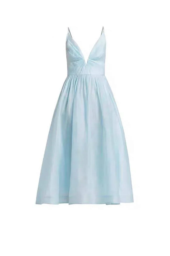 Zimmermann Illuminate V Neck Midi Dress