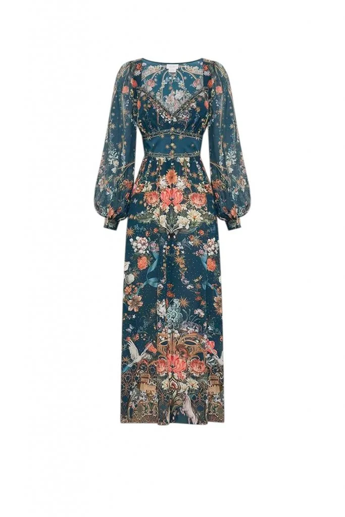 Camilla Sweetheart Button Through Dress She Who Wears The Crown