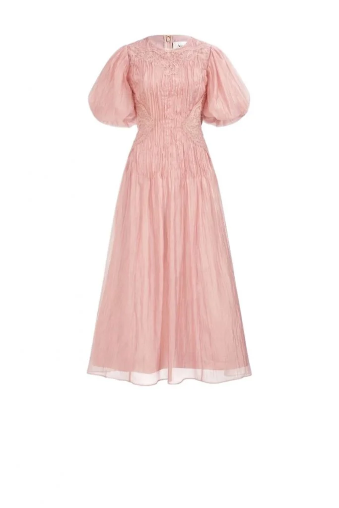 Aje Ophelia Lace Midi Dress