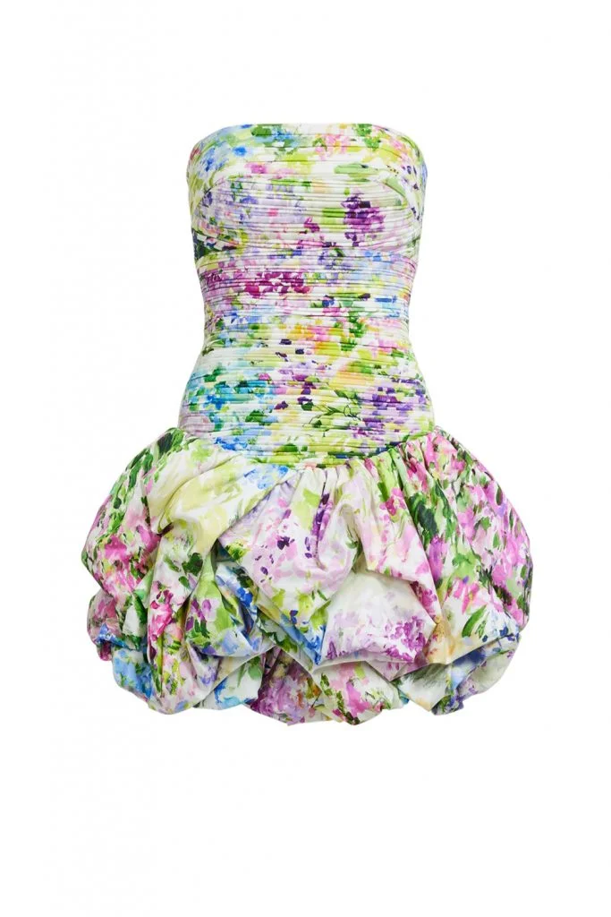 Violette Bubble Hem Mini Dress