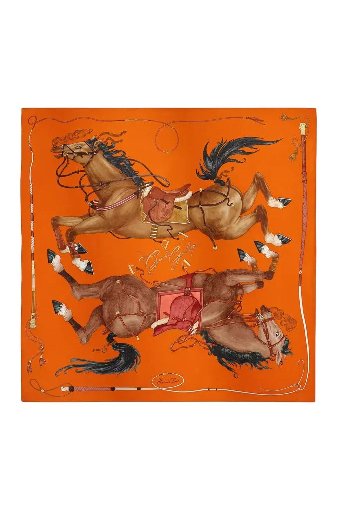 Hermes Grand Galop Scarf 90