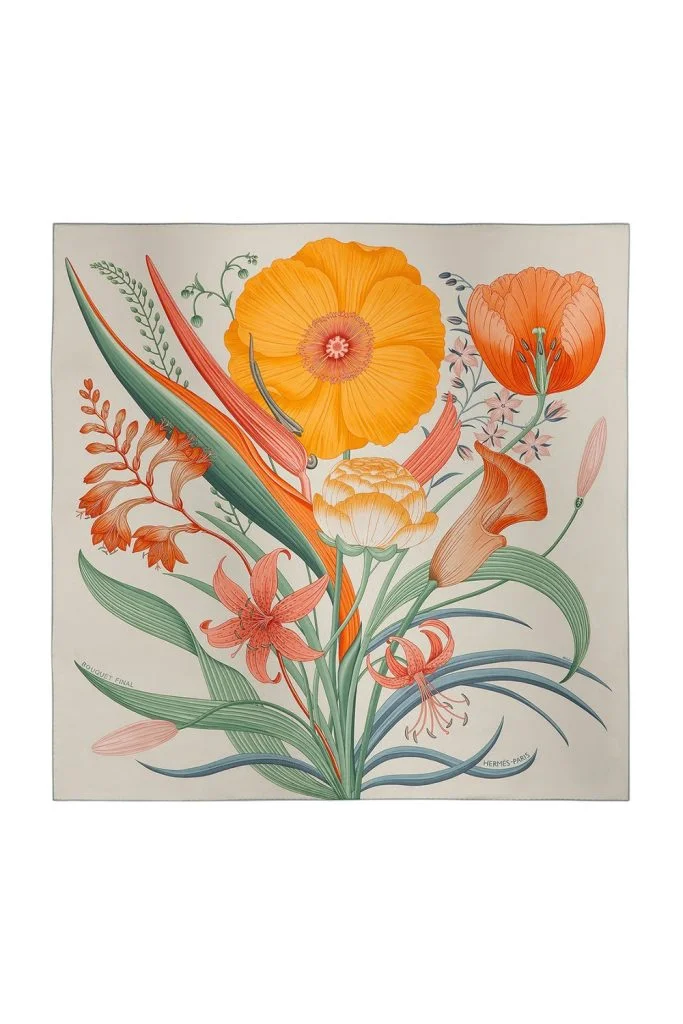 Hermes Bouquet Final Scarf 140