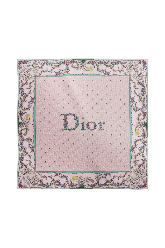 Dior Revolution Flowers Dioramour Scarf 90
