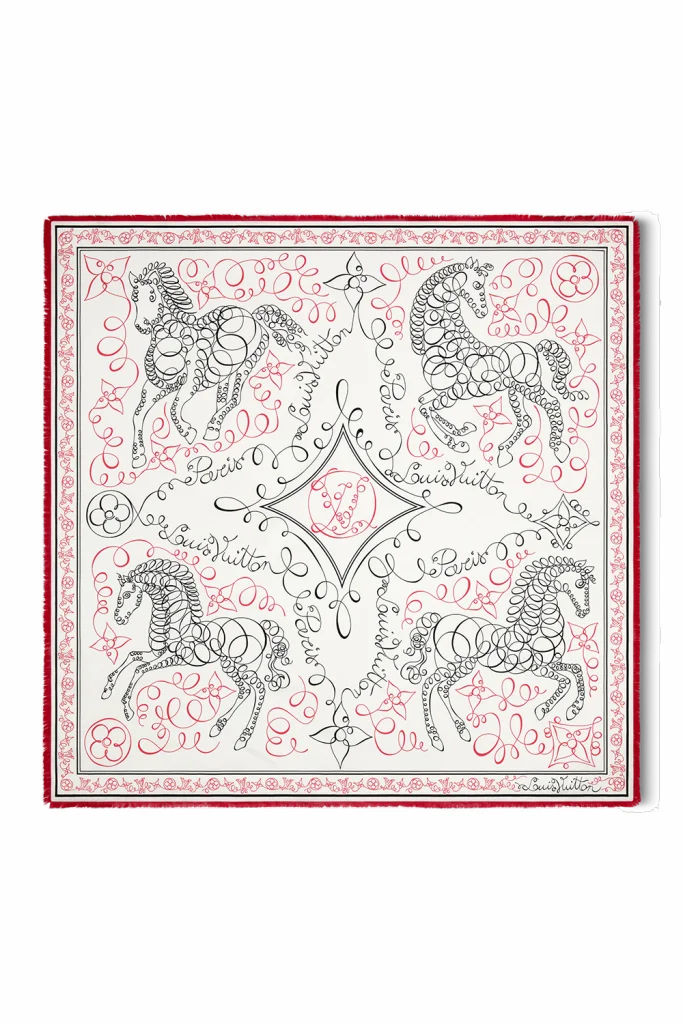 Louis Vuitton LV Ride Away Square Scarf 90