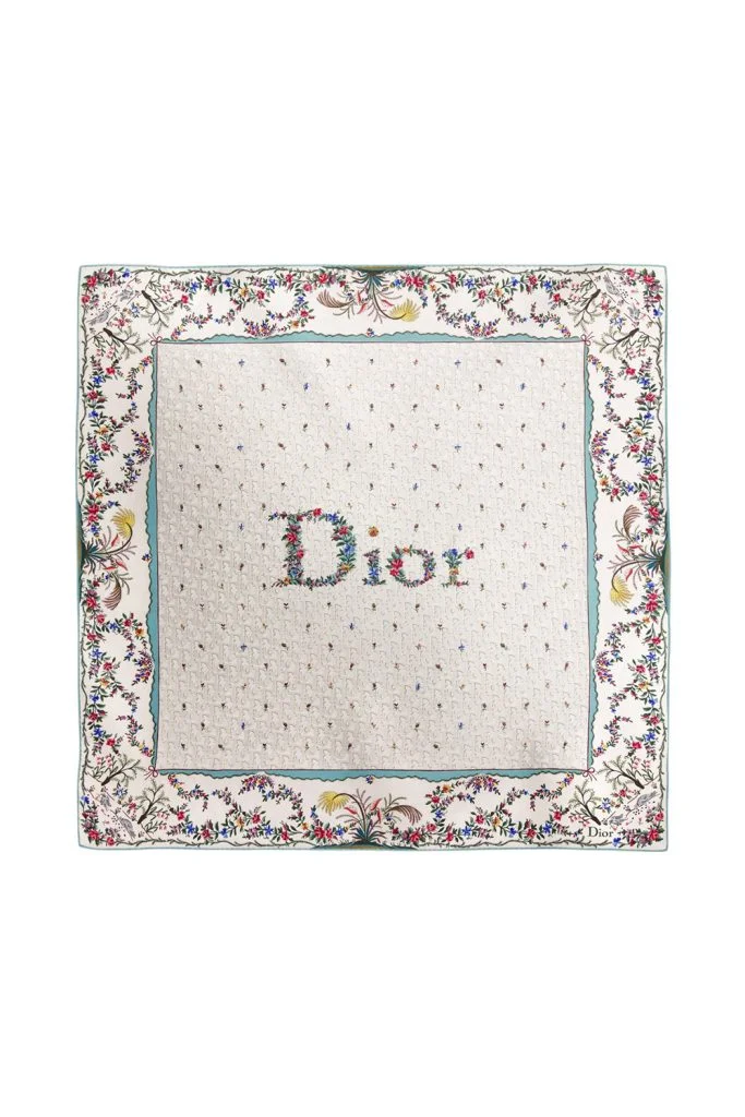 Dior Revolution Flowers Dioramour Scarf 90
