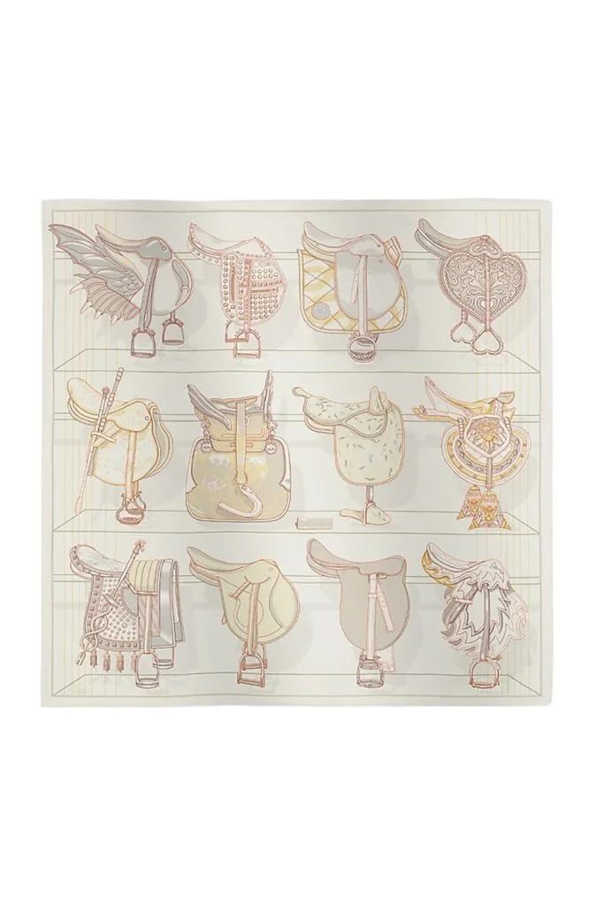 Hermes Tous En Selle Scarf 90