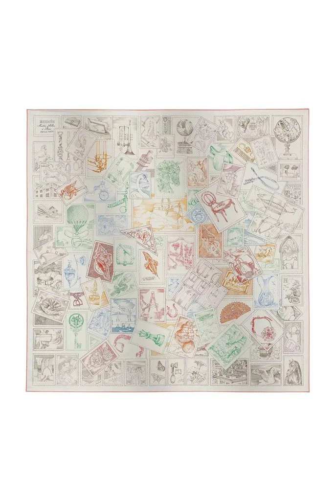 Hermes Le Philateliste Du Faubourg Scarf 90