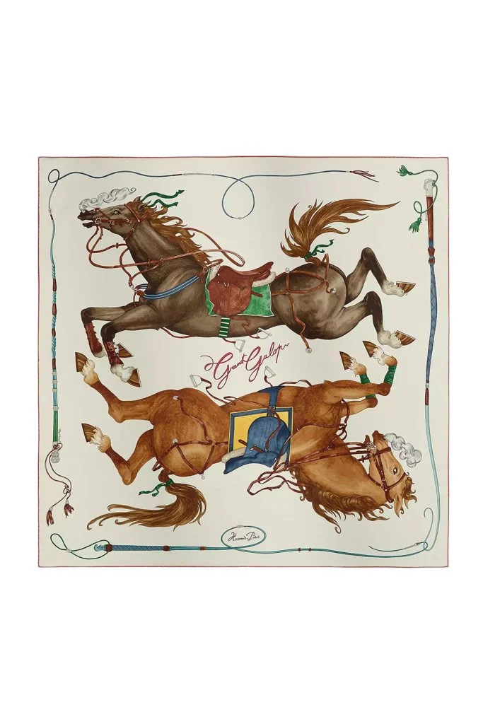 Hermes Grand Galop Scarf 90